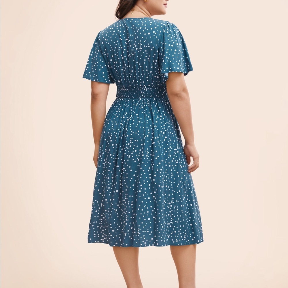 FINAL PRICE! BloomChic Polka Dot Dress with pockets  NWOT - Picture 2 of 11